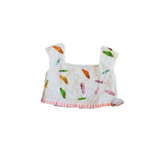 NEW QUEEN OF SPARKLES umbrellas top in white - Picture 2 of 2